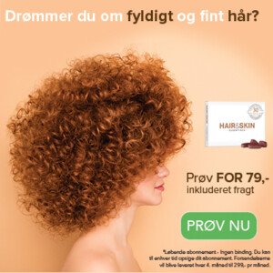 Vil du også have flot hår? Lige nu kan du prøve Hair&Skin en måned 78% rabat!